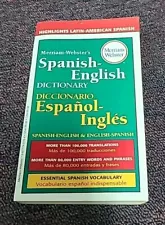 Merriam Webster's Spanish English Dictionary Paperback April 10, 2002  