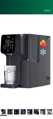 iSpring RCD100HCG Hot & Cold Reverse Osmosis System Countertop, Alkaline RO...