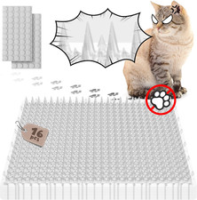 16 Pack Upgraded Scat Mat for Cats - 16 X 13 Inch Cat Spike Mat with 1 Inch Spik
