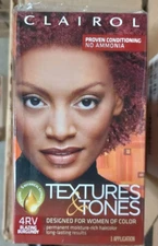(3 Pack) Clairol Textures & Tones Permanent Hair Color Dye, Fade Resistant, 1 oz
