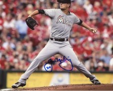 JUSTIN NICOLINO MIAMI MARLINS SIGNED AUTOGRAPHED 8X10 PHOTO W/COA