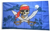 Fahne Pirat Dunkle Nacht Flagge Piraten Hissflagge 90X150Cm