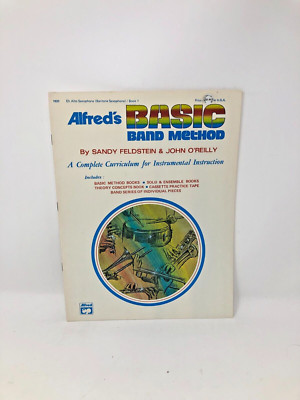 Alfred's Basic Band Method Sandy Feldstein Baritone Sax Eb Alto Saxophone Book 1