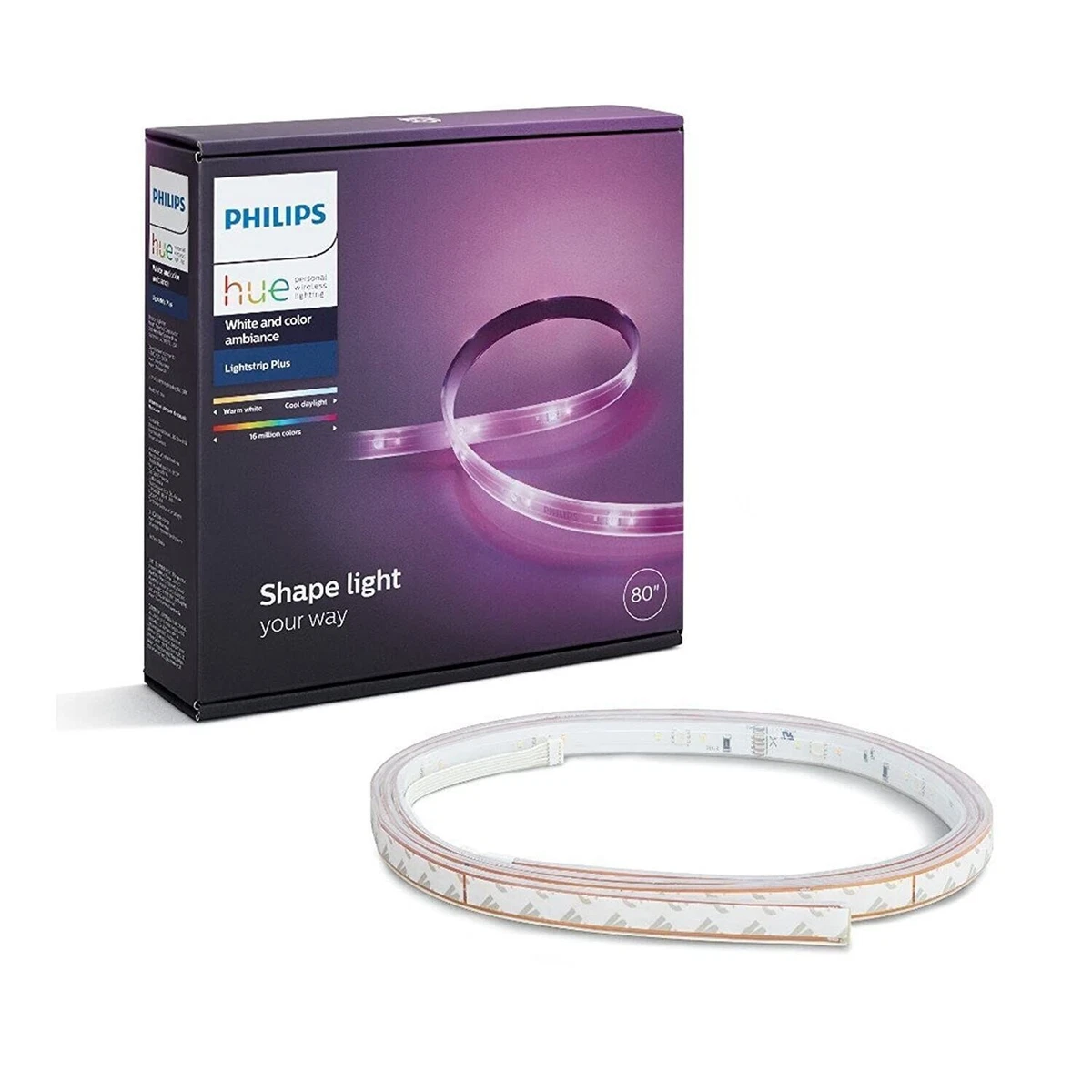 Hue Philips Smart Lightstrip Color Ambiance Light Led Strip 80 Gradient Plus new