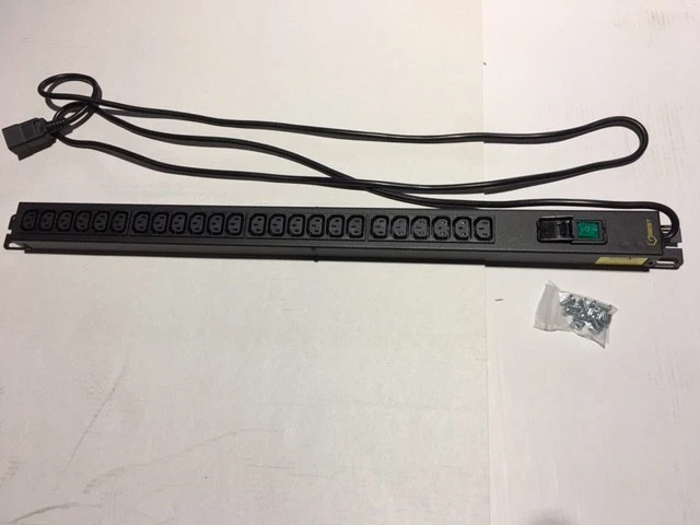 Geist PDU24IEC/C20 Vertical PDU 24x C13 Outlets,C20 Plug,16A/230V,w/Power Switch - Image 2 of 4