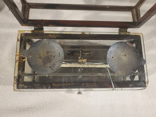 CHEMISTS JEWELER PHARMACY DRUG STORE TORSION BALANCE SCALE NO. 260 ANTIQUE 1890s - Picture 7 of 10