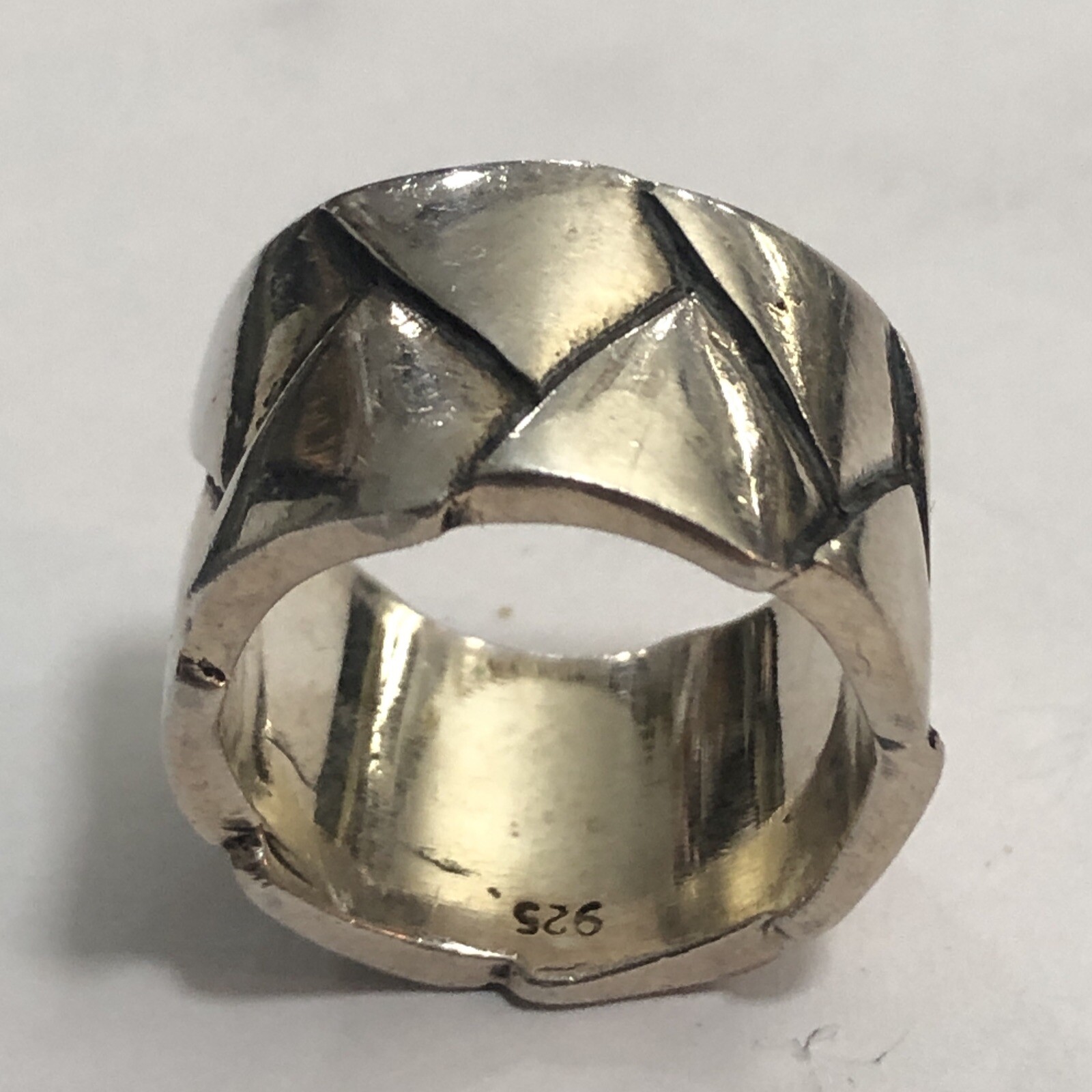 Sterling Silver Ring Solid 925 Size 6 Handmade - image 6