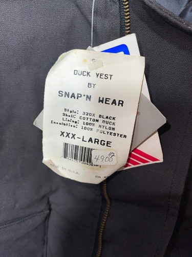 Snap N Wear DuPont gesteppte Entenweste Baumwolle Isolierweste neu mit Etikett XXXL - Bild 6 von 9