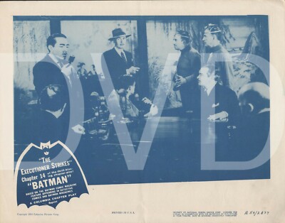 1954 Batman Columbia Serial Theater Lobby Card 11x14 Chapter 14 NSS Printed USA