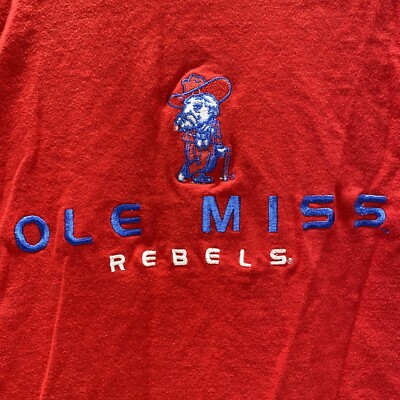 Vintage Starter University Of Mississippi Col. REB Orginal Sleeveless Med Shirt