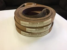 Sancap 1 1/2" x 110” 50 Grit Aluminum Oxide Cloth Sanding Belts 10 PACK USA MADE