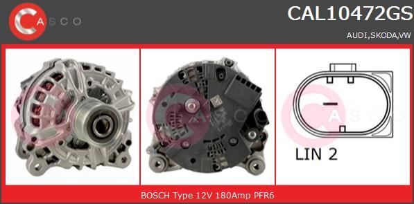 Alternateur pour VW Golf VII 2.0 TDI et 1.6 TDI Variant - Pièce de Rechange 140A