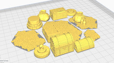Treasure Piles - 28 mm / 1 - DragonLock - DND...