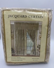 Jacquard Curtain Imperial RN 110443 2-Panels 60  x84  1-Valance 16  x84  Tie Backs