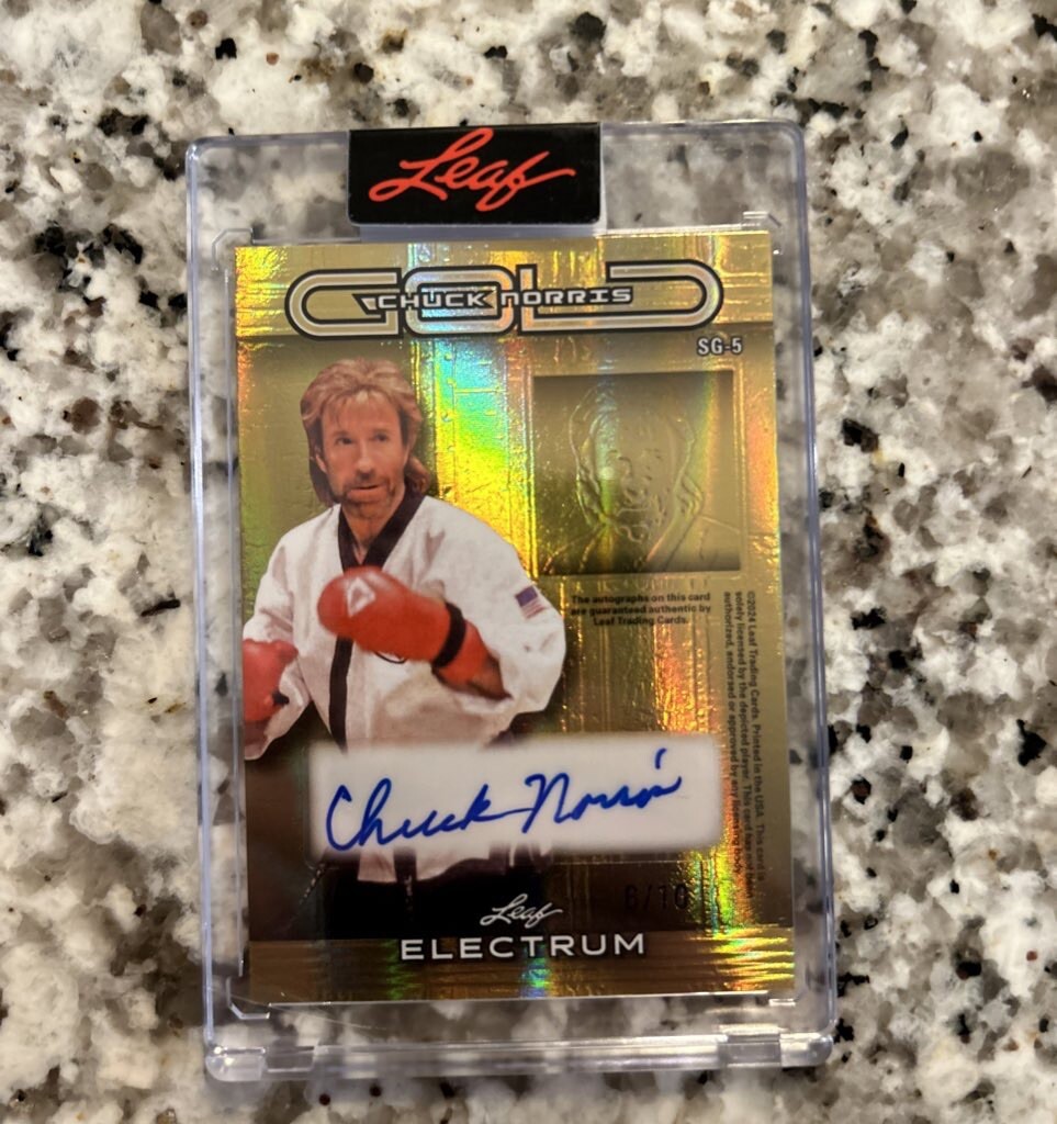 2024 LEAF ELECTRUM CHUCK NORRIS GOLD / CONOR MCGREGOR SILVER