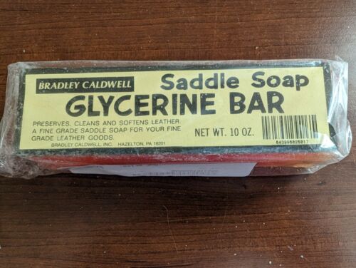 Bradley Caldwell Saddle Soap Glycerine Bar 10 oz - Afbeelding 1 van 4