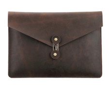 cow Leather file Folder pocket Messenger bag Briefcase customize coffee z620