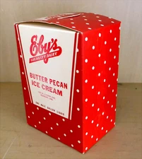 1956 Vintage Advertising Carton Box EBY DAIRY Ice Cream ELKHART Indiana Unused!