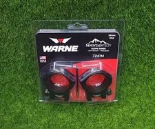 Warne  Mountain Tech Scope Rings, 35mm, Medium, Matte Black Finish - 7241M