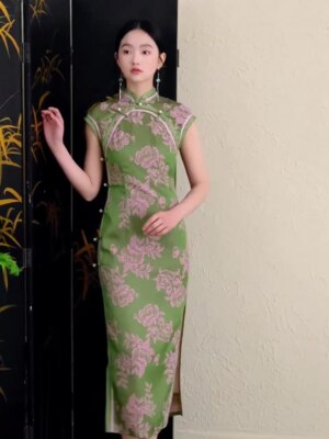 green emerald velvet dress Primavera 13156 Modest Formal Dress Dusty Pink / 6 main image 0
