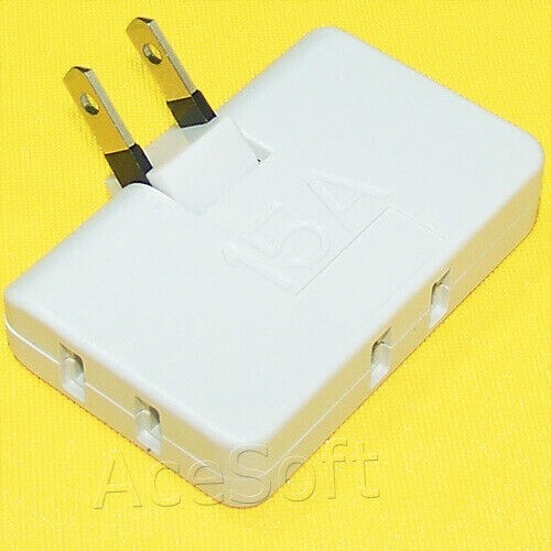High Power 1 zu 3 Steckdose Stromwandler Splitter Buchse Adapter Ladegerät USA - Bild 1 von 1