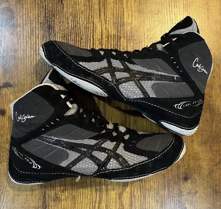 Asics NEW Size 9 Cael Sanderson V5.0 RARE Wrestling Shoes HyperGEL-YU J202Y Rare 2012 Asics Cael Sanderson V5.0 Wrestling Shoes J202Y  main image 4