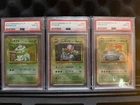 POKEMON SET - BULBASAUR & IVYSAUR & VENUSAUR Graded PSA 10