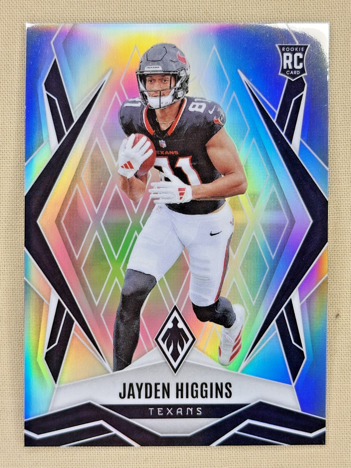 2025 Panini Phoenix Jayden Higgins RC Silver prizm Houston Texans #180
