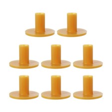 8 Pack Rubber Golf Tee 1.7 Inch Golf Tees Training Tee Yellow