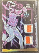 2020 Diamond Kings Yordan Alvarez Diamond Kings Materials Dual Patch SP Card /50