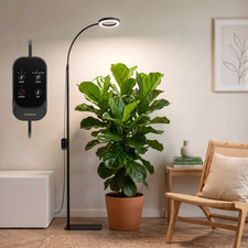 Full Spectrum LED Plant Light Auto Timer w/Stand Grow Lights for Indoor Plants