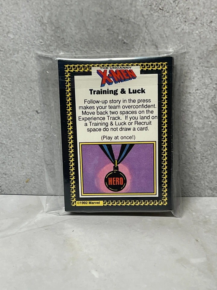 1992 The Uncanny X-Men Alert Adventure Game - TRAINING & LUCK CARDS - Image 3 of 3