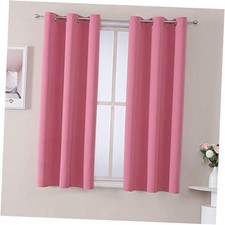 Grommet Room Darkening Curtains for Bedroom and 38"W x 45"L Pack of 2 Pink