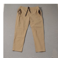 Public Rec Men's Beige Jogger Pants 36/32 Drawstring Waist Tapered Activewear