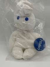 Pillsbury Doughboy Poppin Fresh 8" Plush Bean Bag Doll With Tag Vintage 1997