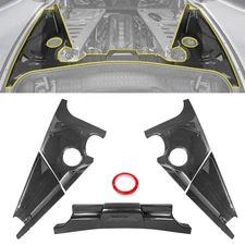 Engine Bay Panel Trim Sticker Appearance Cover for Corvette C8 Coupe 2020-2025