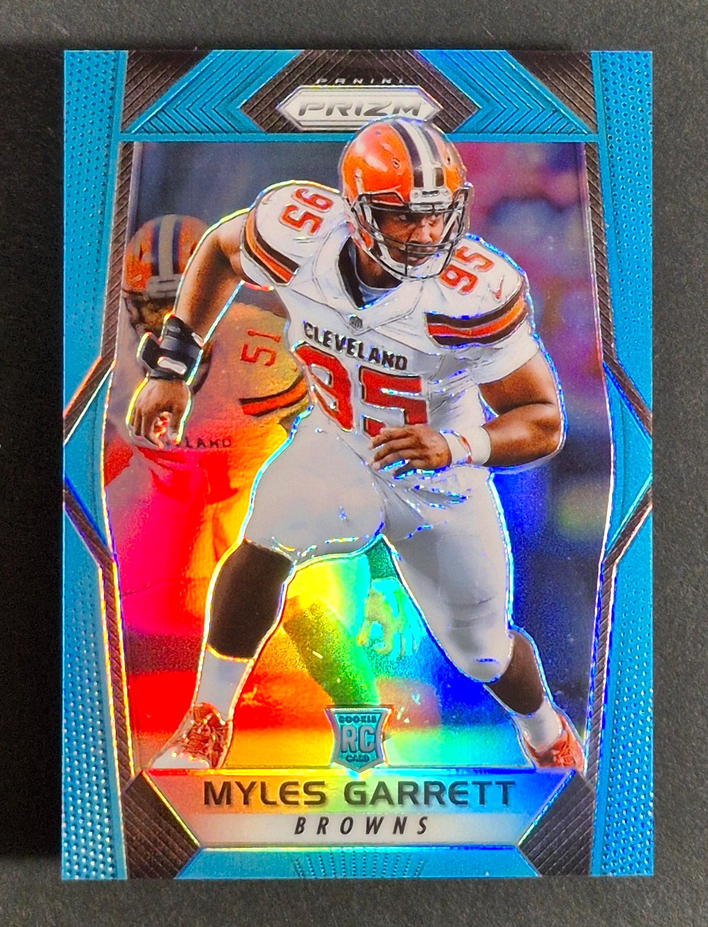 2017 Panini Prizm Myles Garrett RC #242 LIGHT BLUE #'d /199, Cleveland Browns