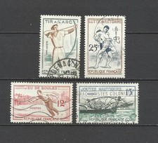 FRANCE 1958 Oblitérés YT n° 1161-1164 Côte 6€