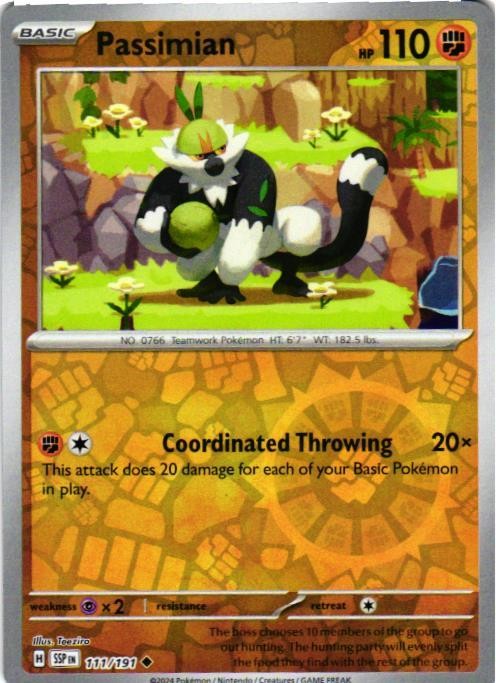 Passimian Reverse Holo 111/191 SV08: Surging Sparks NM