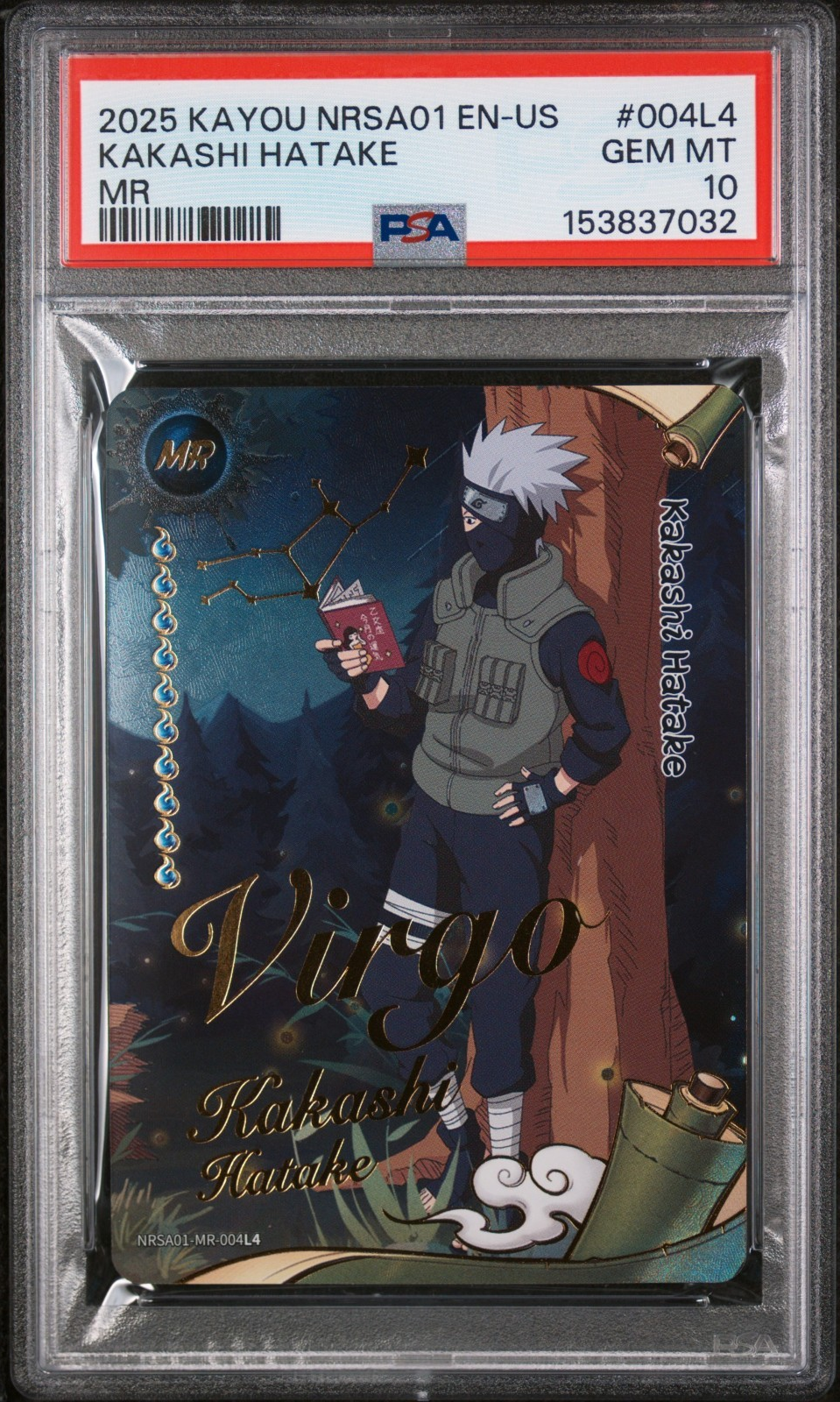 Kayou 2025 NRSA01 Kakashi Hatake Virgo Naruto PSA 10 #004L4