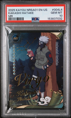 Kayou 2025 NRSA01 Kakashi Hatake Virgo Naruto PSA 10 #004L4