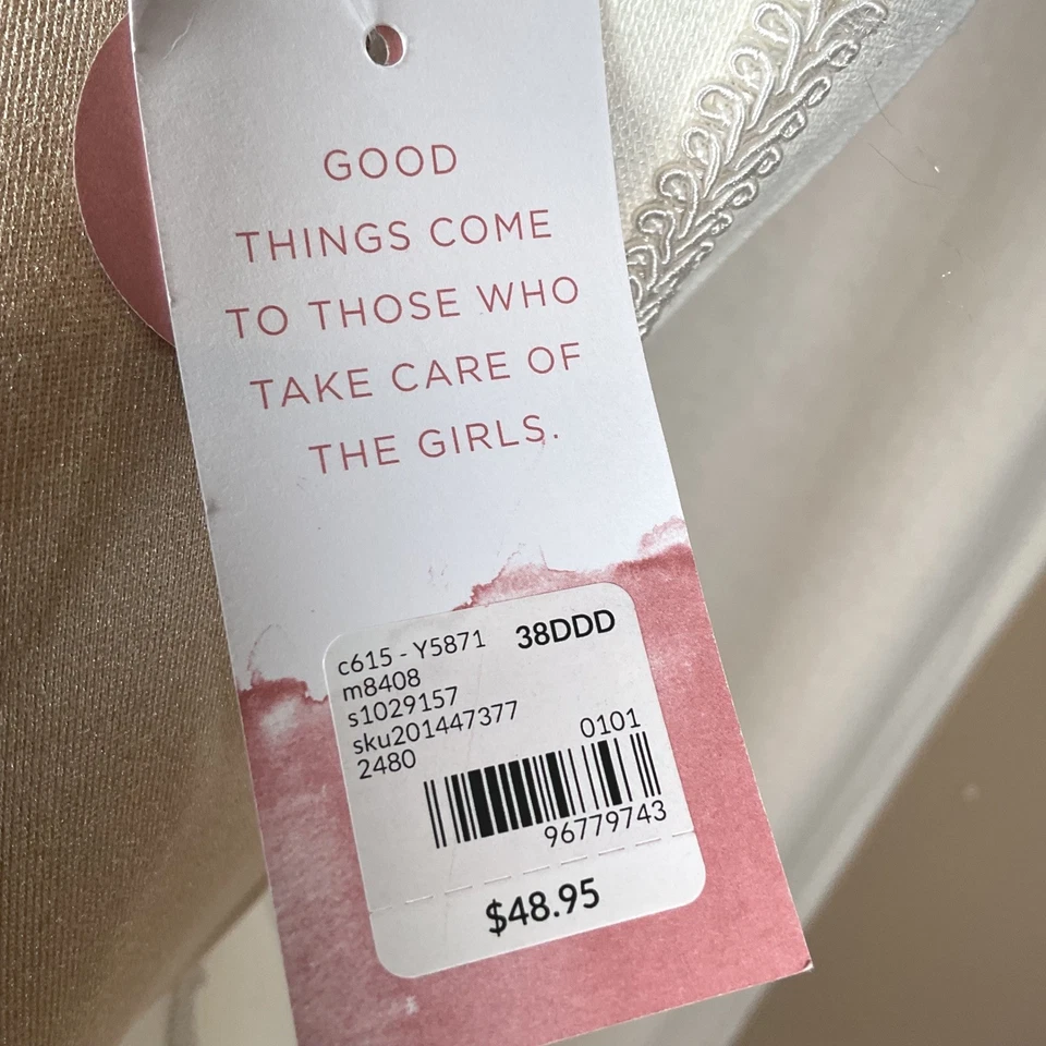 Sujetador Balconette Cacique Moderno Espalda Invisible Suave Ligeramente Forrado 38DDD Foto 3 de 4