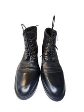 CLARKS X NORTON MAN COMBAT BOOTS MINT CONDITION BLACK SZ 12/46