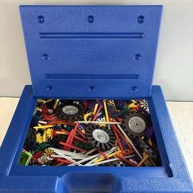 Complete 1800 piece K'NEX Giant Set 60020 (50) Instructions Plastic Blue Box 
