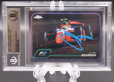 OLIVER BEARMAN SIGNED 2024 TOPPS CHROME FORMULA 1 CARD #93 OLLIE F1 AUTO BECKETT