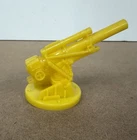 Marx Navarone Cannon & Base Yellow Plastic Vintage 1970s WWII Playset Accessory