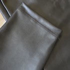 Zenana Women's Black Faux Leather Stretch Ankle Leggings, Size L  2 pair  — photo 3