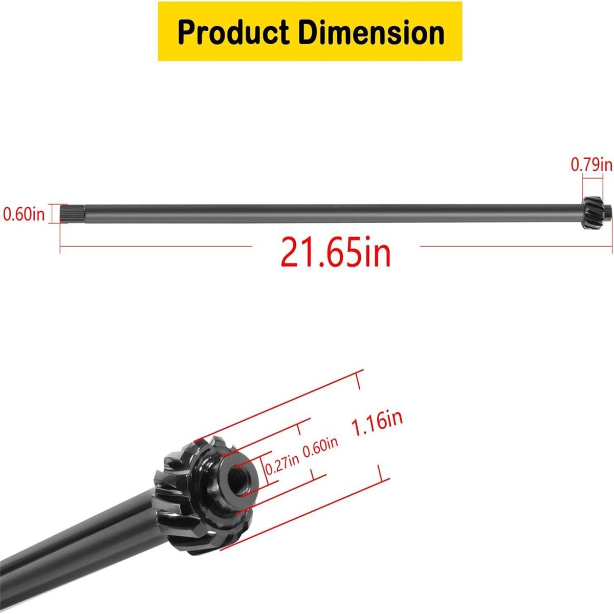 For MTD 753-04517 738-0919 738-0919A 738-0919B 76-044 Steering Shaft & Bushing thumbnail 10