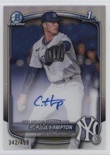 2025 Bowman Chrome Prospect Refractor 342/499 Chase Hampton #CPA-CHA Auto 11if