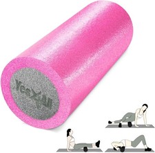 Yes4All High-Density EPP Round Back Roller Foam, Exercise Foam Roller for Yoga,